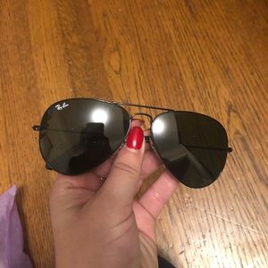 Matte black ray bans